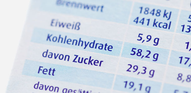 Bild zu Lebensmitteletikette - Nährwerte uninteressant