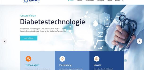 Bild zu Neue Website der AGDT: - Herstellerunabhängige Information zur Diabetestechnologie