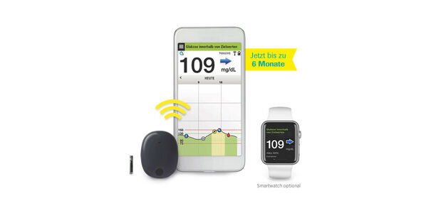 Bild zu Bis zu 6 Monate - „Eversense XL“-CGM-System nun mit doppelter Laufzeit