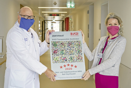 Bild zu BVKD-Transparenzliste - 5-Sterne-Auszeichnung für Diabeteszentrum Bad Oeynhausen