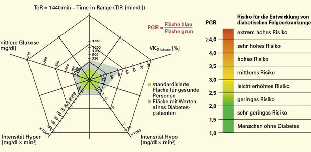 Bild zu CGM-Parameter - Einschätzung von CGM-Parametern für die Beurteilung des Diabetesmanagements