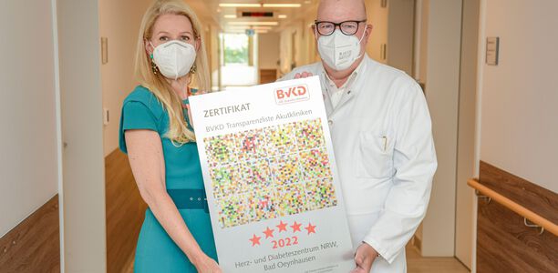 Bild zu Auszeichnung - Fünf Sterne für das Diabeteszentrum in Bad Oeynhausen
