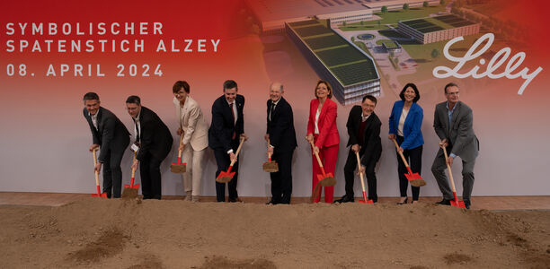 Bild zu Milliarden-Investition - Spatenstich für neue Produktionsstätte von Lilly in Alzey